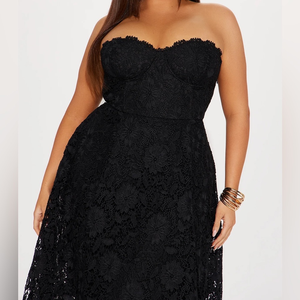 Fashion Nova Isn't She Lovely Lace Midi Dress - Picture 2 of 7